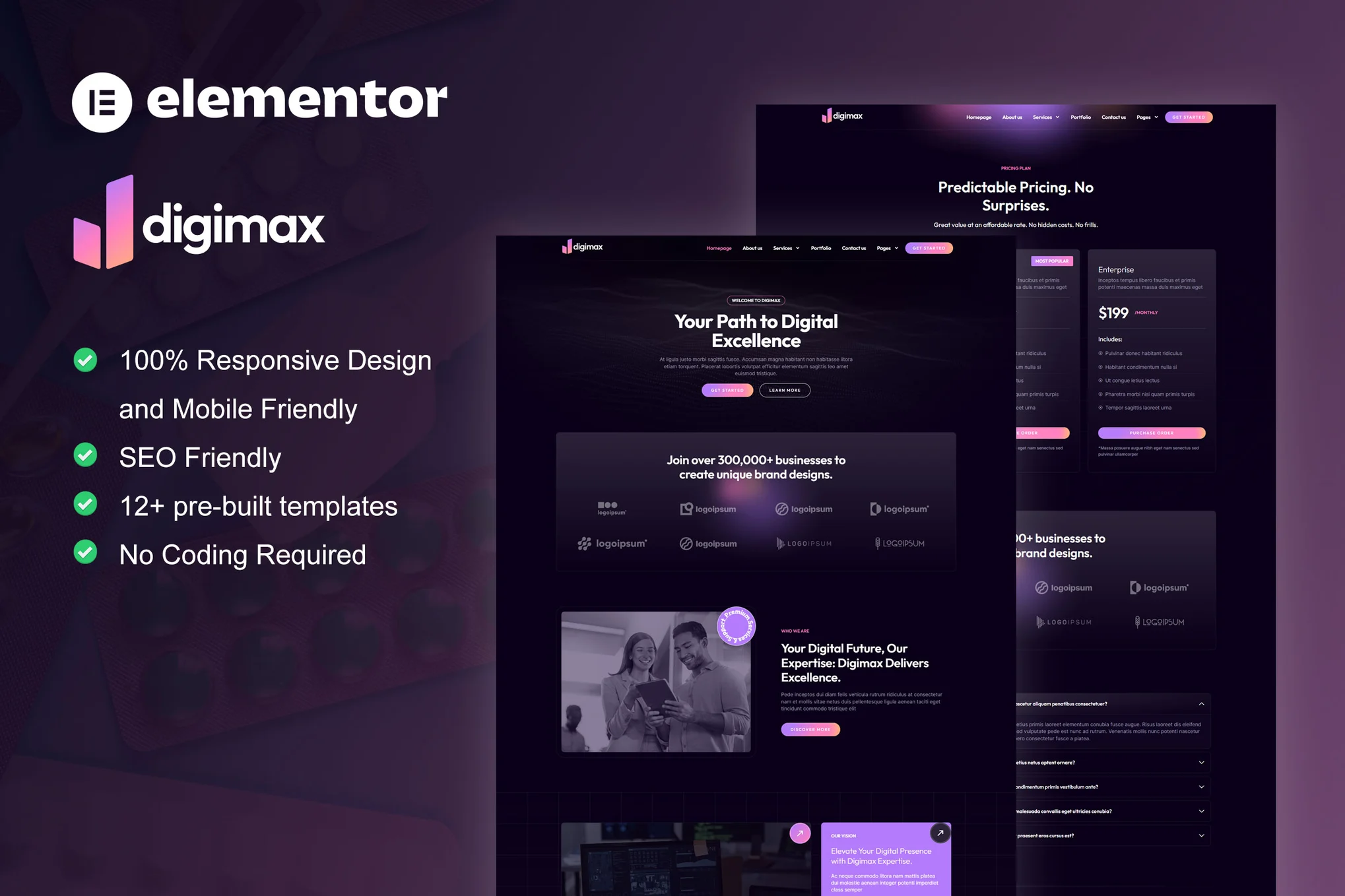 Digital Marketing Agency Elementor Pro Template Kit