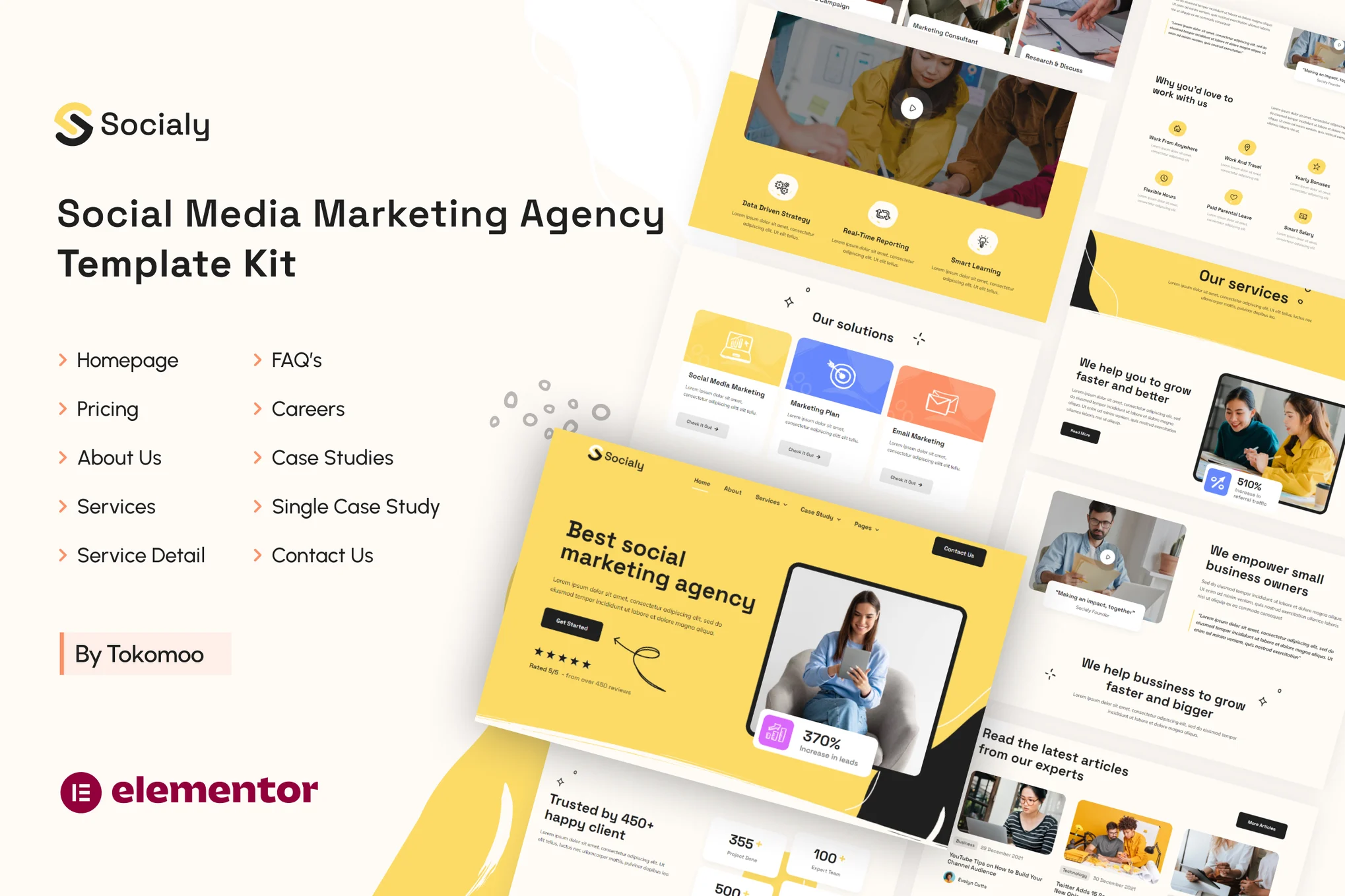 Media Marketing Agency Elementor Pro Template Kit